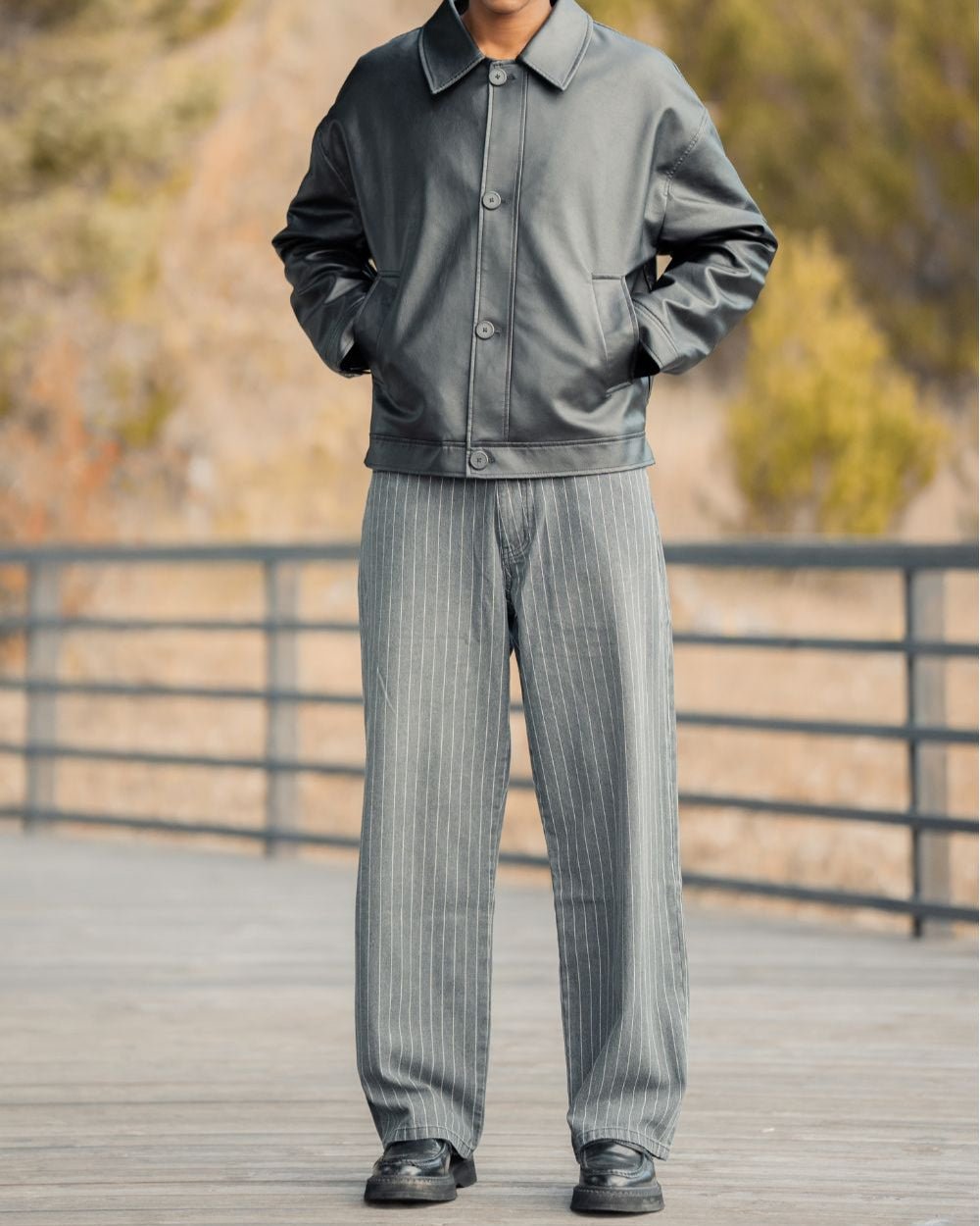 Baggy Denim Jeans Washed Pinstripe | Skagen - clothing.dk